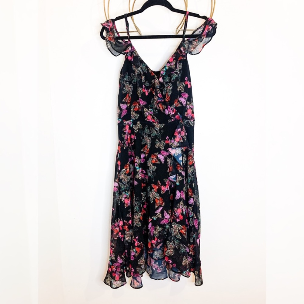 Betsey Johnson Leopard Butterfly Print Dress